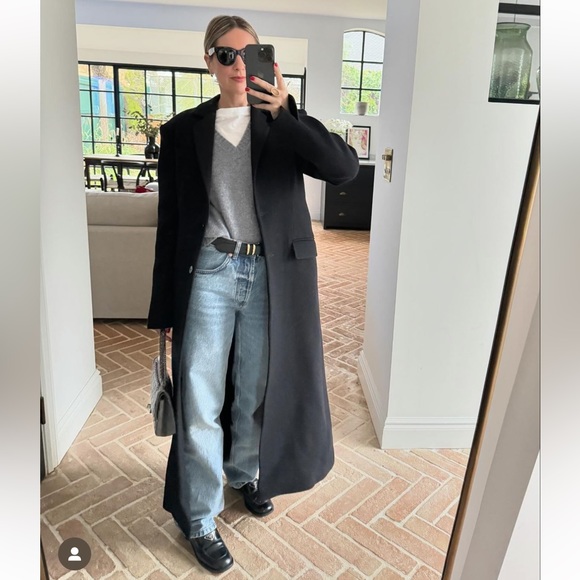 COS Jackets & Blazers - NWOT COS double breasted wool coat - black size 42